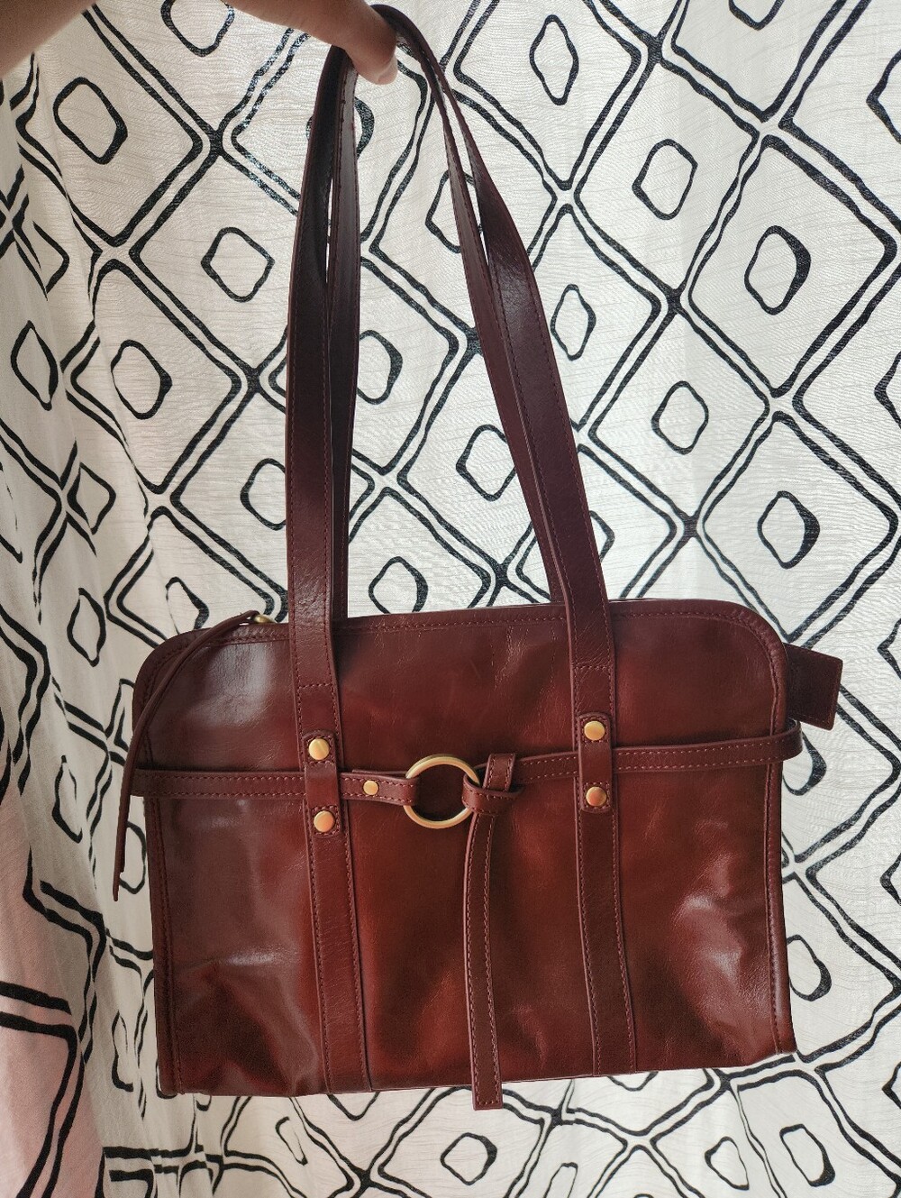 HOBO Avon Satchel in Chocolate Brown